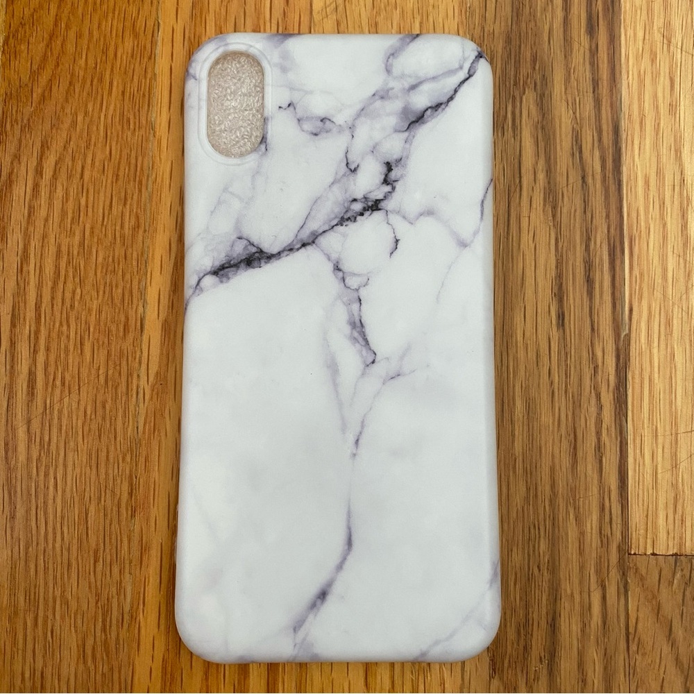 iPhone X/XS White Marble Phone Case